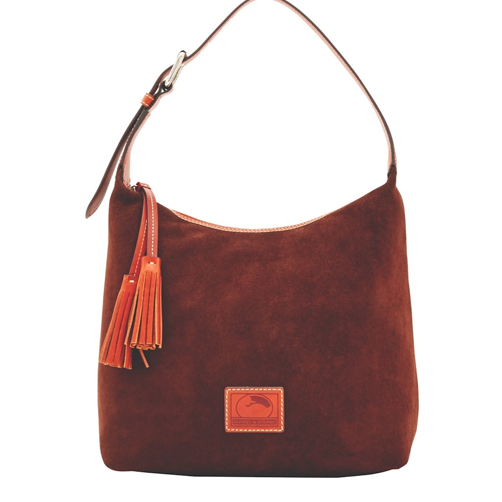 Dooney & Bourke Paige Sac NEW WITH TAGS Brown Suede Boho Chic with Tassel